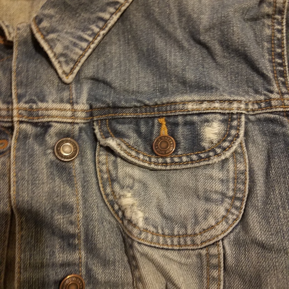 Distressed Jean Jacket - Picture 8 of 8